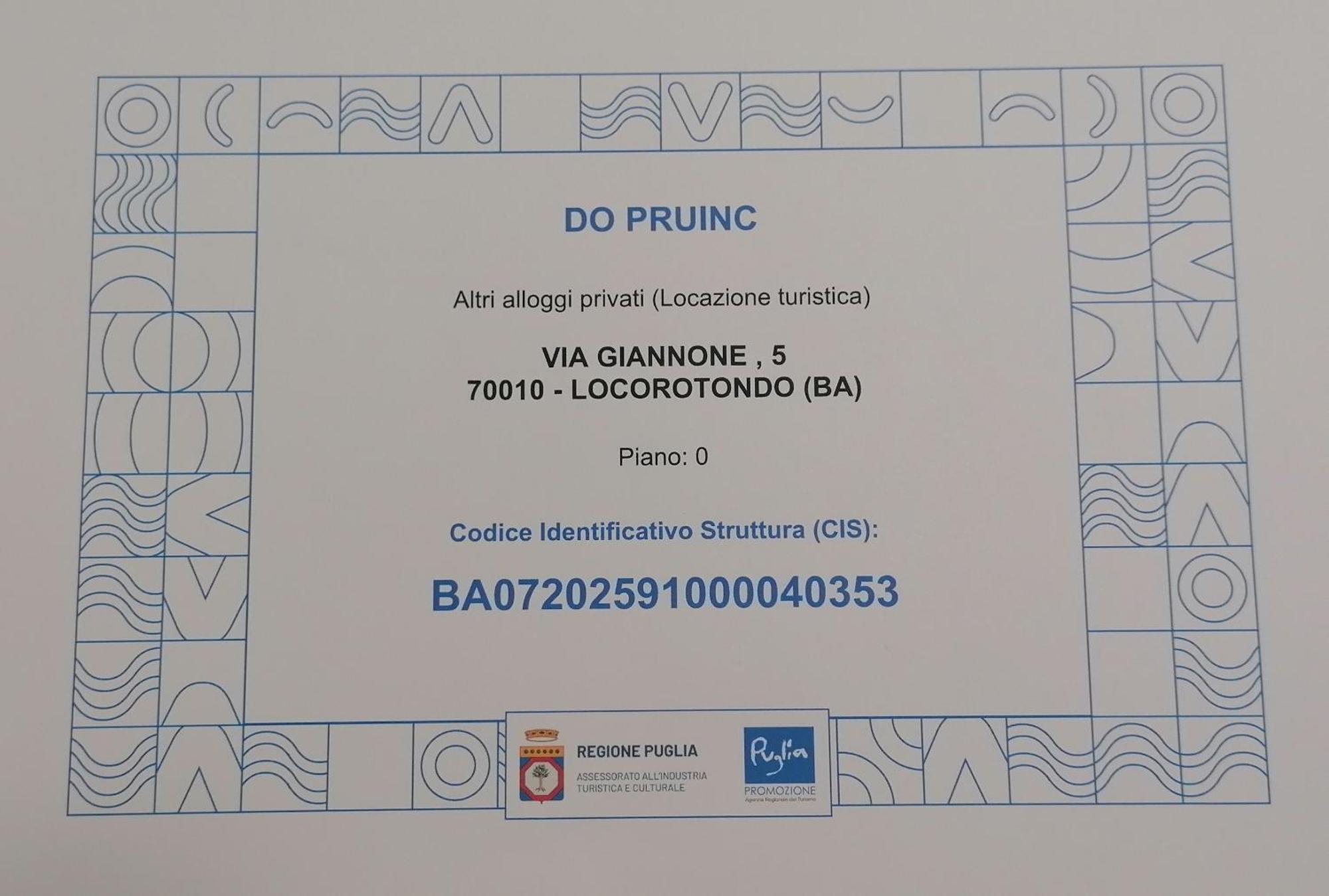 Do Pruinc Villa Locorotondo Kültér fotó